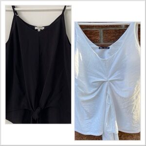 🍀3 for $25🍀 TWO Cute Sleeveless Summer Tops Size Small